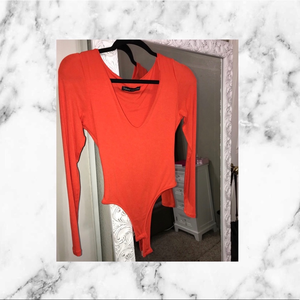 Naked Wardrobe orange bodysuit ✨